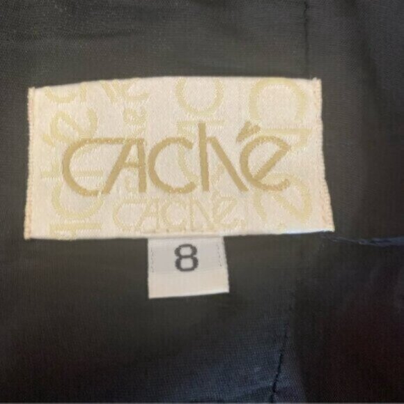 Cache Vintage Black Halter Neck Open Back Mini Dress - Picture 12 of 13